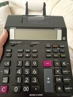 Stolní kalkulačka Casio HR 200 rce - 2