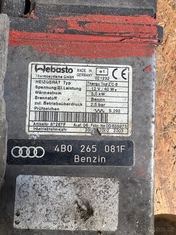 Pridavne topeni webasto audi s6 - 2