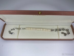 Molten Baroque Pearl Twisted Bracelet Platinum - 2