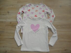 dívčí trička zn. H&M vel.134/140 - 2