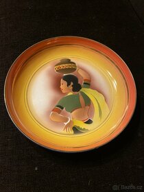 Starožitný velký smaltovaný talíř/mísa - 2