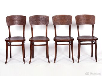 4x prvorepublikové židle original THONET. - 2