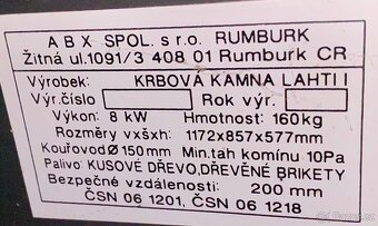 Krbová kamna Lahti I - 2