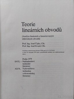 Teorie lineárních obvodů (Čajka, Kvasil, 1979) - 2
