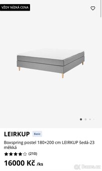 Boxspring dvě postele 180x200 - 2