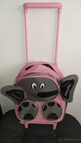 Super - dětský batůžek na kolečkách - Sloník (2v1) - 2