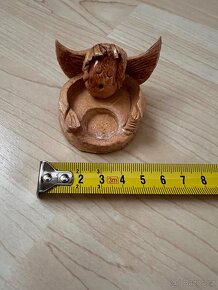 Keramický svícen anděl - 2