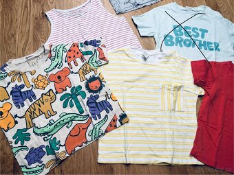 Set tricek H&M a Lindex - velikost 86 a 92 - 2