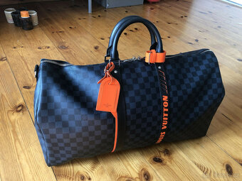 Louis Vuitton cestovní taška Keepall 55 1888 Race Damier Cob - 2