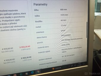 Dveře protipožární 80 cm. - 2
