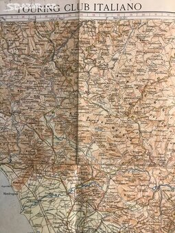 Historická motoristická mapa-Touring club Italiano - 2