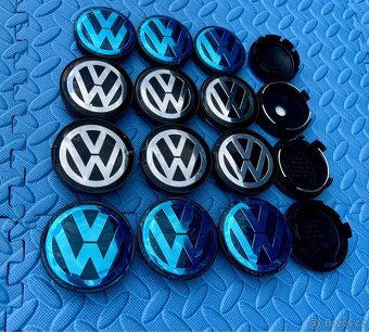 Středové krytky ALU kol Volkswagen VW56,60,63,65mm - 2
