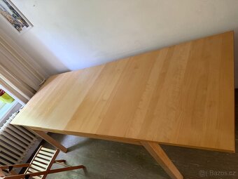 Rozkládací stůl Ikea Bjursta, světlá bříza,95x175/218/260 - 2