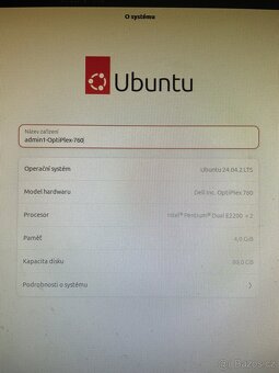 Dell Optiplex 760, Intel Pentium, 4GB RAM, 80GB HDD, Ubuntu - 2
