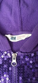 dívčí mikina s flitry vel. 146/152 zn. H & M - 2