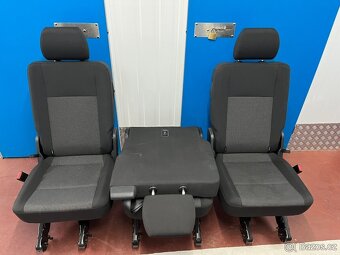 Druhá řada sedačky Transporter Caravelle T5 T6 dvoje šoupačk - 2