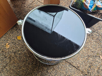 Rozkládací černý konferenční stolek - 2