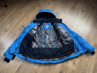 KRÁSNÁ PÉŘOVÁ LYŽAŘSKÁ BUNDA zn. COLUMBIA vel. M - 2