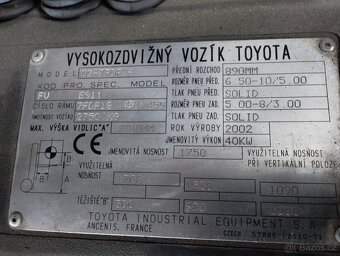 VZV Toyota 1.8 diezel - 2