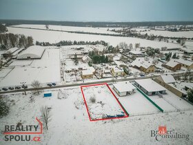 Prodej, pozemky/bydlení, 732 m2, Hrobice, Pardubice [ID 5535 - 2