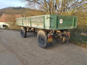 Vlečka za traktor 5t - sklápěcí - 2