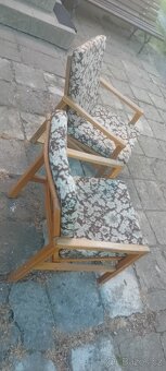 Retro křesla starožitné 2ks - 2
