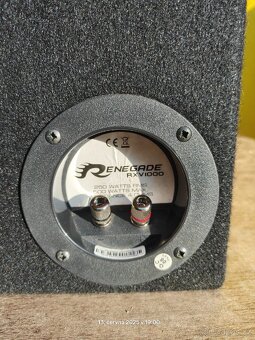 Subwoofer do auta Renegade RXV1000 - 2