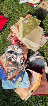 Vzorky potahových látek na patchwork... - 2