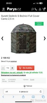 Prodám rybářské vybavení a slunečník s bočnicí - 2