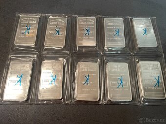 Prodám stříbrné slitky 10 oz – NTR Metals - 2