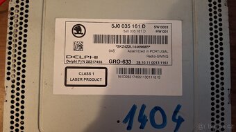 Autorádio Škoda Swing - Originál + PIN, plně funkční - 2