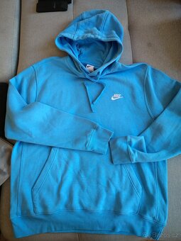 Mikina jako nová bleděmodrá velikost L - 2