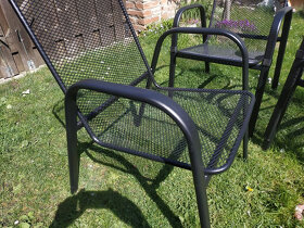 Nové kovové stohovatelné křeslo - 2