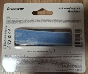 LED Čelovka GP EVERYBODY 4xLED/2×CR2025 modrá - 2