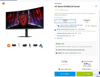 Herní monitor 34" Xiaomi G34WQi - 2