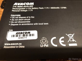 Nová baterie do notebooku Acer A3 A315-31 - 2