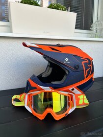 Helma THOR + brýle 100% racecraft - 2
