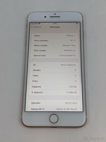 iPhone 7 Plus 128gb. Top stav. Baterie 100%. Záruka 6 měsíců - 2