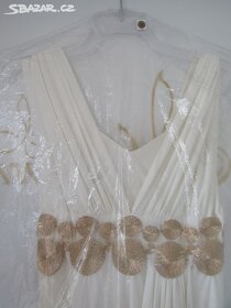 Svatební šaty - pouze jednou oblečené-top stav-vel.38 - 2