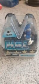 2×H4 žárovka + 1xH7 halogenová žárovka 12V 55W - 2