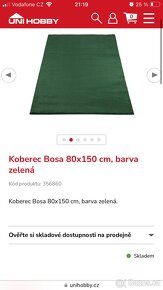 Koberec Bosa 80x150 tmavě zelená - 2