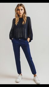 Bezove kalhoty Michael Kors/Halenka H&M - 2