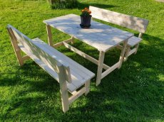 Zahradní set, stůl a lavice - 2