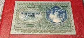 100.000 KRONEN 1922 RAKOUSKO - UHERSKO - 2