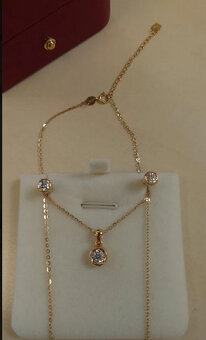Diamantový set - zlato 750/1000, diamanty 0,70ct - 2