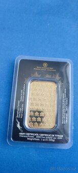 Prodám zlatý slitek 1OZ = 31,103g - 2