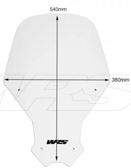 Plexi štítek WRS na Honda Africa Twin 1100 - 2