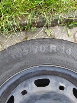 Plechové kola 165/70 R14 - 2