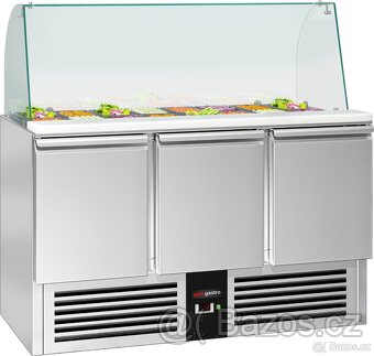 Chladící stůl - saladeta / přípravný stůl PREMIUM 137x70x89 - 2