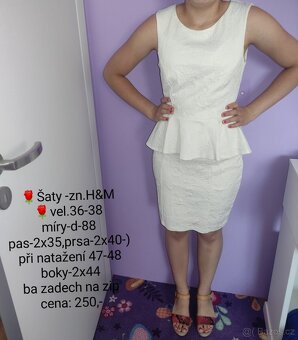 Šaty - vel 36-38,Zn.H&M - 2